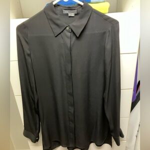 Women’s 100% silk black Vince blouse